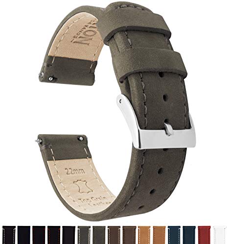 Product Cover 20mm Espresso Brown - Barton Quick Release - Top Grain Leather Watch Band Strap