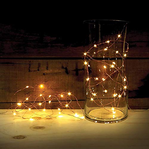 Product Cover 2 Sets of ATTAV LED String Lights with Timer, Battery Operated 20 Micro LEDs on 7 Feet Ultra Thin Copper Wire, Starry String Lights Fairy Lights for Bedroom Christmas Party Wedding Dancing(Warm White)