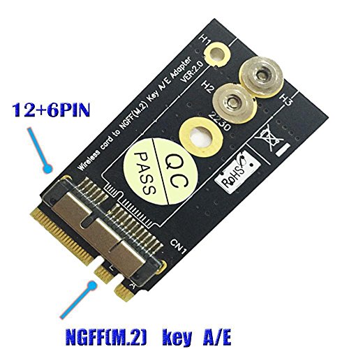 Product Cover Hobbypower BCM94360CS2/BCM943224PCIEBT2 Card To NGFF(M.2) Key A/E Adapter For Mac OS