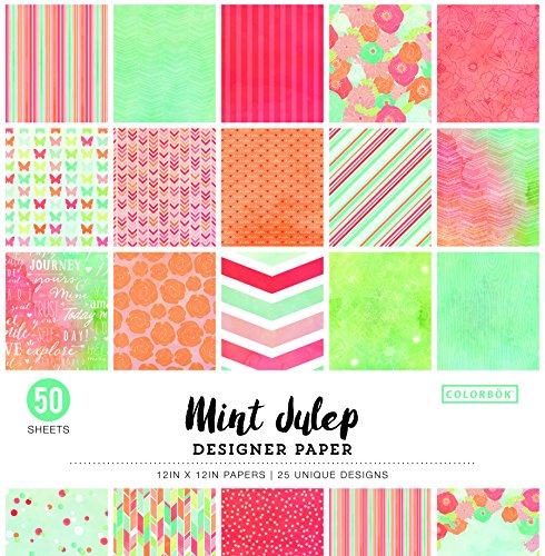 Product Cover Colorbok 73490A Designer Paper Pad Mint Julip, 12