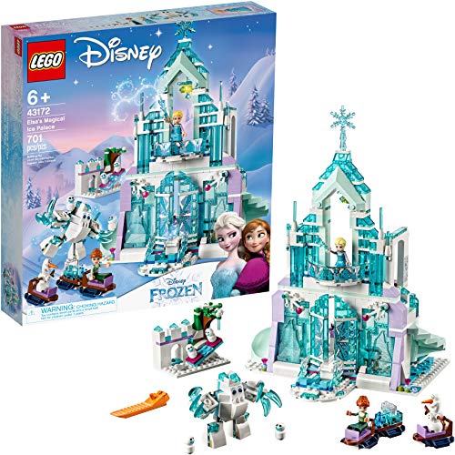 Product Cover LEGO Disney Princess Elsa's Magical Ice Palace 43172 Toy Castle Building Kit with Mini Dolls, Castle Playset with Popular Frozen Characters including Elsa, Olaf, Anna and more (701 Pieces)