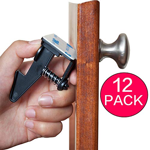 Product Cover Cabinet Locks Child Safety Latches - Quick and Easy Adhesive Baby Proofing Cabinets Lock and Drawers Latch - Child Safety with No Magnetic Keys to Lose, and No Tools, Drilling or Measuring Required