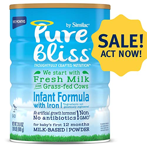 Product Cover Pure Bliss by Similac Infant Formula, Modeled After Breast Milk, Non-GMO Baby Formula, 1.99 Pound (Pack of 1)