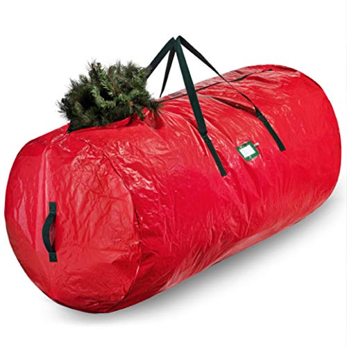 Product Cover Artificial Christmas Tree Storage Bag - Fits Up to 7.5 Ft Holiday Xmas Disassembled Trees with Durable Reinforced Handles & Dual Zipper - Waterproof Material Protects from Dust, Moisture & Insects