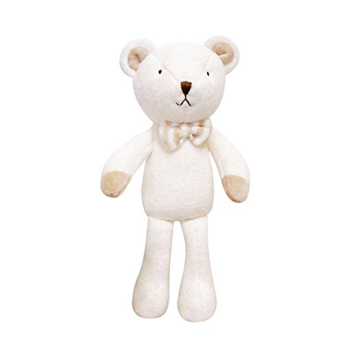 Product Cover Blessnature] 100% Organic Stuffed Animal, Baby Doll, Tri-Colored Plush Toy (Bear Doll Bebe)
