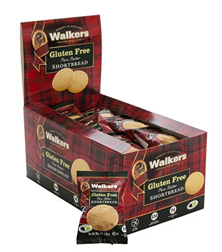 Product Cover Walkers Shortbread Gluten-Free Pure Butter Shortbread Rounds Snack Packs, 1 Ounce (Box of 24)