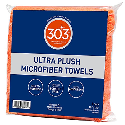 Product Cover 303 Products 30901 16x16 Ultra Plush Microfiber Towels , 3-Pack