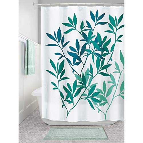 Product Cover iDesign Leaves Fabric Shower Curtain for Master, Guest, Kids', College Dorm Bathroom, 72