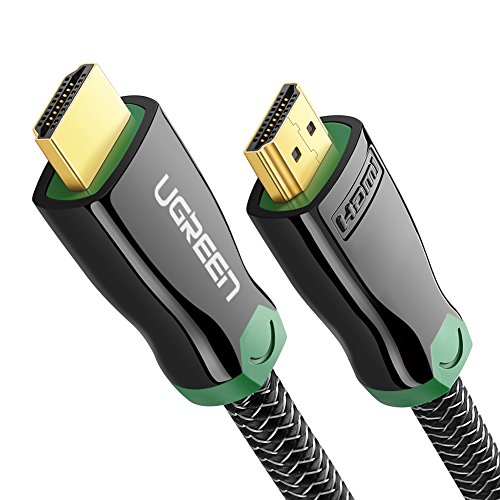 Product Cover UGREEN HDMI Cable 4K HDMI 2.0 Cord Braided High Speed 18Gbps, HDR 4K 60Hz, Ethernet Compatible for Xbox, PS3 PS4, Blu Ray DVD Player, Samsung LG HDTV, HP Computer Monitor (3ft)