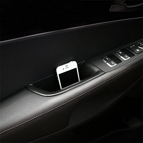 Product Cover Vesul Black Front Row Door Side Storage Box Handle Pocket Armrest Phone Container Fits on Kia Sorento 2016 2017 2018 2019 2020