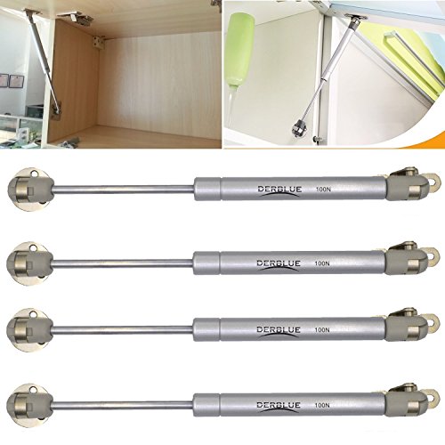 Product Cover DerBlue 4 Pcs 100N/22.5lb Gas Strut Lift Support Cabinet Door Lift Pneumatic Support