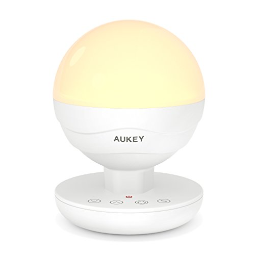 Product Cover AUKEY Cordless Lamp Rechargeable Table Lamp, Dimmable RGB Color LED Bedside Lamp with Touch Panel and Hanging Loop