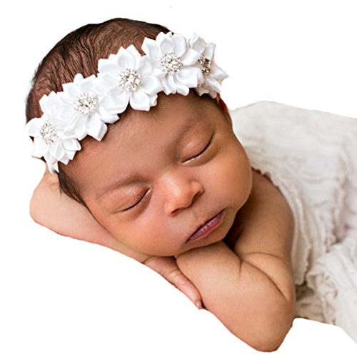 Product Cover Miugle Baby Baptism Headbands Infant Toddler Christening Headbands Headdress