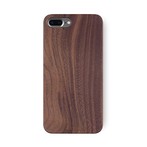 Product Cover iATO iPhone 7 Plus Wood Case. Real Walnut Wooden iPhone 7 Plus Case. Premium Protective Shockproof Slim Back Cover. Unique, Stylish & Classy Snap on Thin Bumper Accessory Designed for iPhone 7+