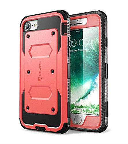 Product Cover i-Blason Armorbox Series Designed for iPhone 7/Phone 8, Built in [Screen Protector] [Full body] [Heavy Duty Protection ] Shock Reduction / Bumper Case (Pink)