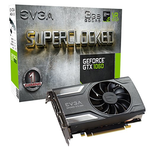 Product Cover EVGA GeForce GTX 1060 3GB SC GAMING, ACX 2.0 (Single Fan), 3GB GDDR5, DX12 OSD Support (PXOC), 03G-P4-6162-KR