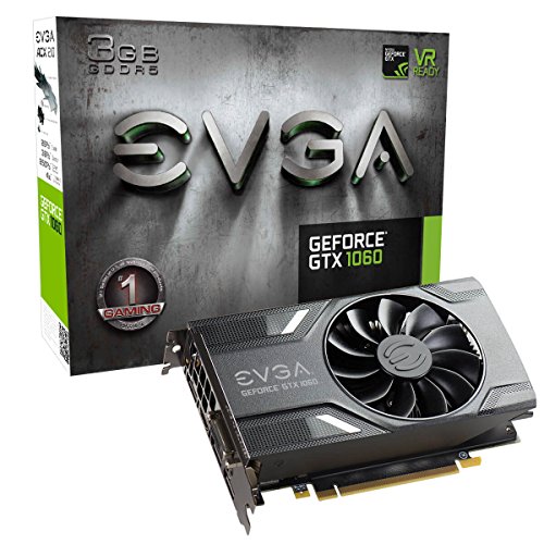 Product Cover EVGA GeForce GTX 1060 3GB GAMING, ACX 2.0 (Single Fan), 3GB GDDR5, DX12 OSD Support (PXOC) Graphics Cards 03G-P4-6160-KR