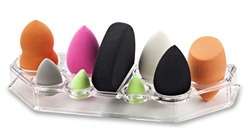 Product Cover byAlegory Acrylic Makeup Sponge Organizer & Drying House | 9 Spaces Fits All Brands