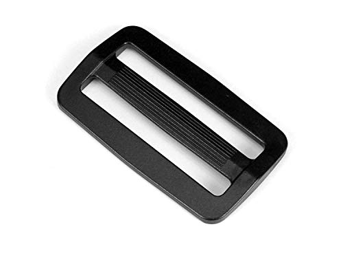 Product Cover Strapworks Black Plastic Tri-Glide Slide - for Bag Straps, Rifle Slings, Dog Collars - 2 Inch, 2 Pack