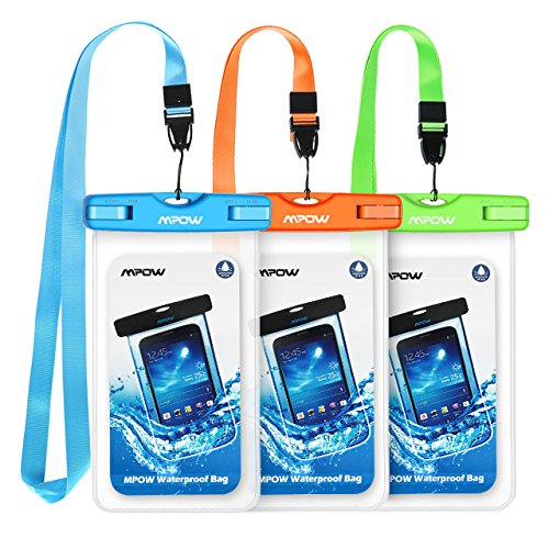 Product Cover Mpow 024 Waterproof Case, Universal Waterproof Phone Pouch Underwater IPX8 Dry Bag Compatible iPhone 11/11 Pro Max/Xs Max/XS/XR/X/8P/7P, Galaxy S10/S9, Google Pixel/HTC up to 6.5
