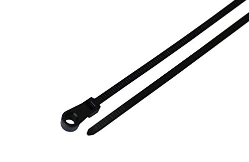 Product Cover South Main Hardware 888020 15-in, 100-Pack, Screw Mount 120-lb, Speciality Cable Tie, Black UV, 100 Piece