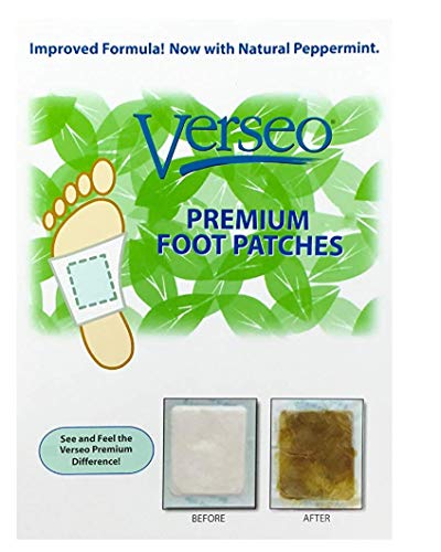 Product Cover Verseo Overnight Cleansing Foot Pads, Tourmaline Pads to Clean and Energize Your Body (10)