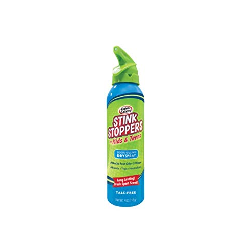 Product Cover Odor-Eaters Stink Stoppers for Kids & Teens Odor Killing Dry Spray - 4 Oz