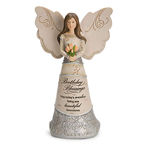 Product Cover Pavilion Gift Company 82413 Elements Birthday Blessings May Today's Wishes Bring You Beautiful Tomorrows 6 Inch Angel Figurine
