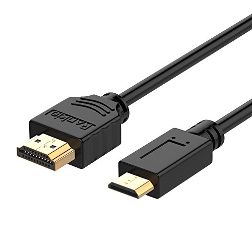 Product Cover Rankie Mini HDMI to HDMI Cable, High Speed Supports Ethernet 3D and Audio Return, 15 Feet, Black