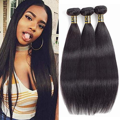 Product Cover QTHAIR 12A Unprocessed Indian Virgin Hair Straight 3 Bundles (10