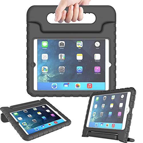 Product Cover AVAWO Kids Case Compatible for iPad Mini 1 2 3 - Light Weight Shock Proof Handle Stand Kids Compatible for iPad Mini, iPad Mini 3rd Generation, iPad Mini 2 with Retina Display - Black