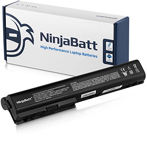 Product Cover NinjaBatt 12 Cells Laptop Battery 480385-001 HSTNN-IB75 for HP Pavilion DV7-3065DX DV7-3165DX DV7-1245DX DV7-3085DX 464058-121 464059-121 464059-122 HSTNN-C50C HSTN-DB85 HSTNN-DB74 - [6600mAh/95Wh]