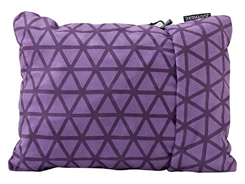 Product Cover Therm-a-Rest Compressible Travel Pillow for Camping, Backpacking, Airplanes and Road Trips, Amethyst, Medium - 14 x 18 Inches