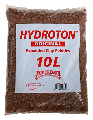 Product Cover Hydroton Original Clay Pebbles - 10 Liter | Lightweight Expanded Clay Aggregate Made in Germany