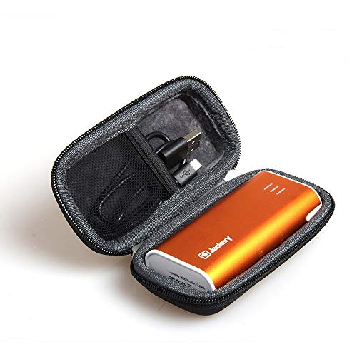 Product Cover Hermitshell Hard EVA Travel Black Case Fits Jackery Bar Premium 6000mAh External Battery Charger Power Bank