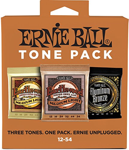 Product Cover Ernie Ball Medium Light Tone Pack (12-54) Acoustic Guitar Strings (P03313)