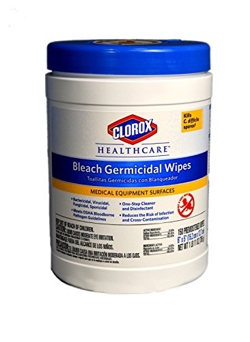 Product Cover Clorox CLO30577 30577 Healthcare Bleach Germicidal Wipe (150 Count) (Pack of 2)