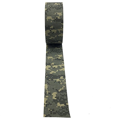 Product Cover Pusdon Cotton Cloth Camo Tape, Digital Camouflage Tape, 2-Inch x 30 Yards (51mm x 27.5m)