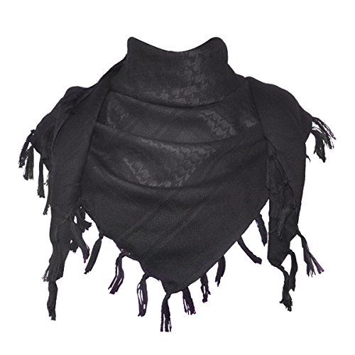 Product Cover Explore Land Cotton Shemagh Tactical Desert Scarf Wrap (Black)