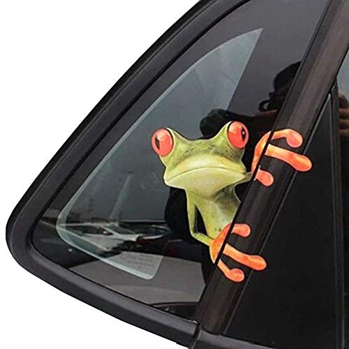 Product Cover okdeals 3D Cute Peep Frog Funny car Stickers Truck Window Vinyl Decal Graphics Auto 2pcs
