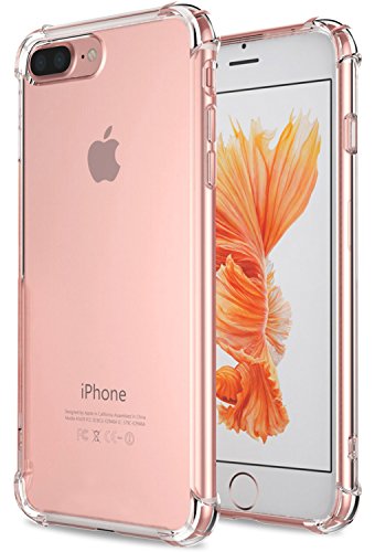 Product Cover for iPhone 7 Plus Case, for iPhone 8 Plus Case, Matone Crystal Clear Shock Absorption Technology Bumper Soft TPU Cover Case for iPhone 7 Plus (2016)/iPhone 8 Plus (2017) - Clear