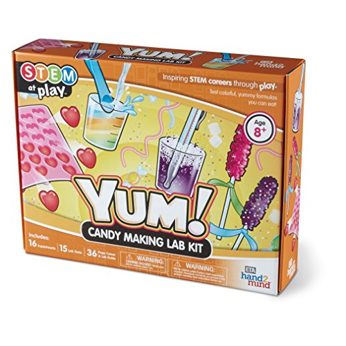 Product Cover YUM! Candy Making Science Kit for Kids (Ages 8+) - Build 16+ STEM Career Experiments & Activities | Make Edible Candy, Gummy Worms, Rock Candy, & More | Educational Toys | STEM Authenticated