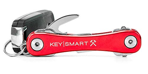 Product Cover KeySmart Rugged - Multi-Tool Key Holder with Bottle Opener and Pocket Clip (up to 14 Keys, Red)