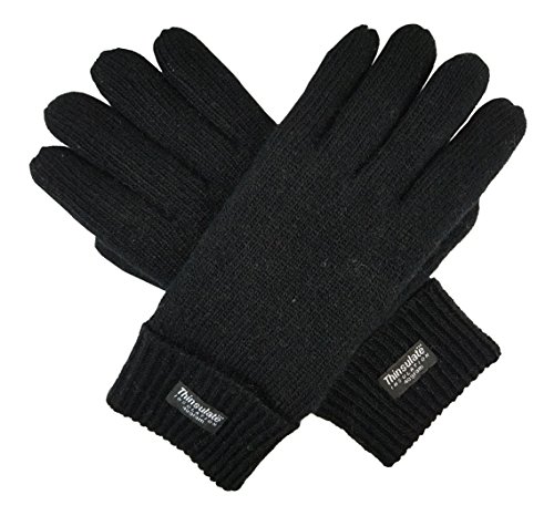 Product Cover Bruceriver Men's Pure Wool Knitted Gloves with Thinsulate Lining