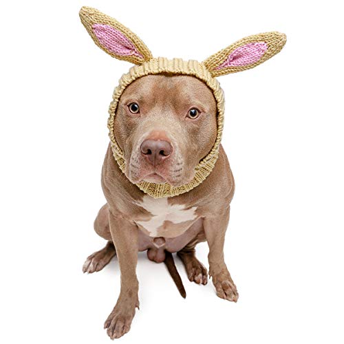 Product Cover Zoo Snoods Jack Rabbit Dog Costume - Neck and Ear Warmer Headband for Pets (Large)