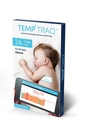 Product Cover TempTraq 24-Hour Intelligent Baby Fever Monitor with Wireless Alerts (iOS & Android) - FDA-Cleared Wearable Smart Thermometer Patch - Alerts Immediately When Fevers Spike