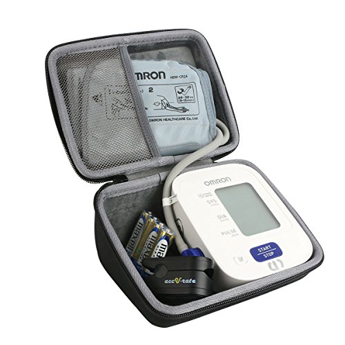 Product Cover Hard Travel Case for Omron 3 Series Upper Arm Blood Pressure Monitor (BP710N) by Co2CREA