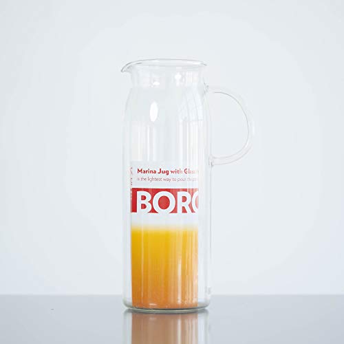 Product Cover Borosil Vision Classic Marina Jug - 1 Liter - Ultra Durable, Odor Proof, Fade Proof, Stronger Than Glass