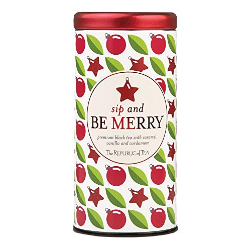 Product Cover The Republic of Tea Sip And Be Merry Holiday Gift Tea Bags, 50 Tea Bag Tin