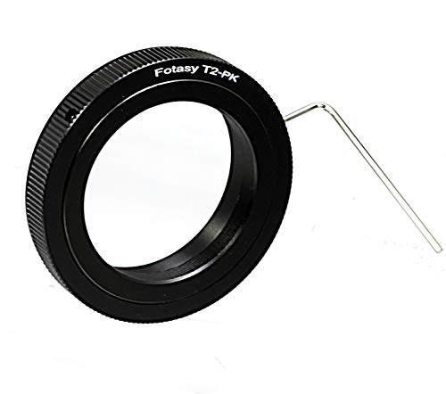 Product Cover Fotasy Adjustable T/T2 Telescope Lens to Pentax K Mount DSLR Camera Adapter Ring, Compatible with K-70 K-1 K-3 II K-S2 K-S1 K-3 K-50 K-30 K-5 IIs K-5 II K-5 K-500 K-50 K-30 K-x K-7 K-m K2000 K20D